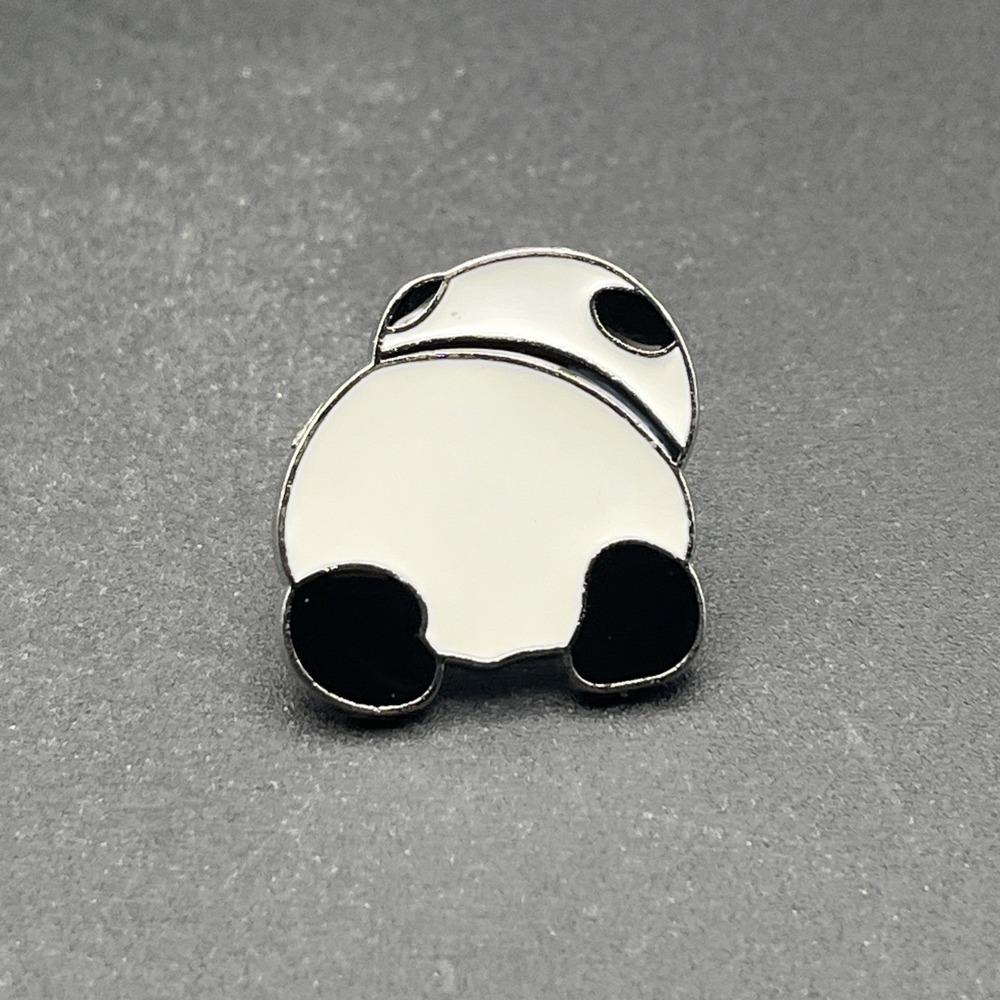 Cute Cartoon Panda‎ Laying On Stomach Lapel Hat Pin
